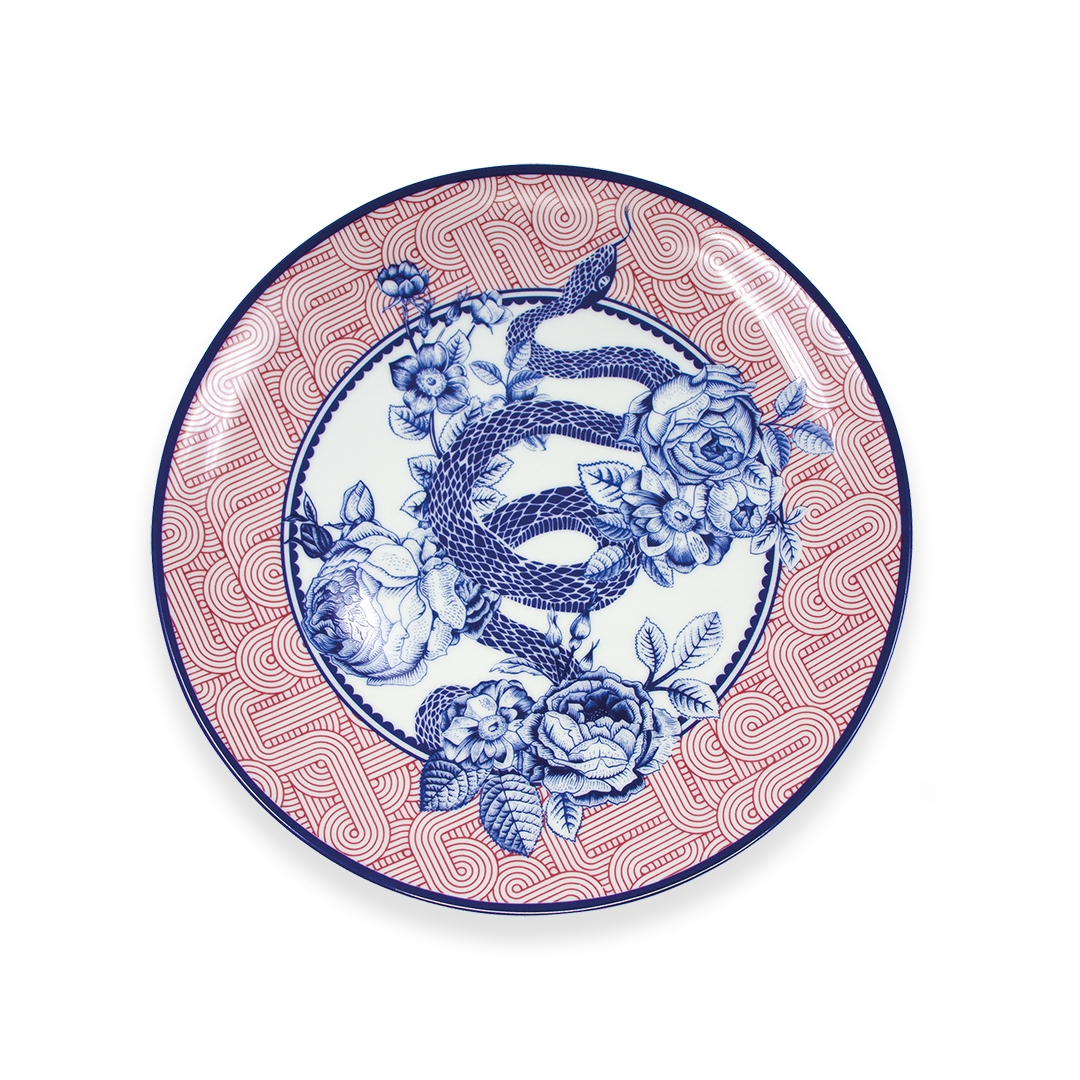 Rose Of Medusa Porcelain Plate - Il