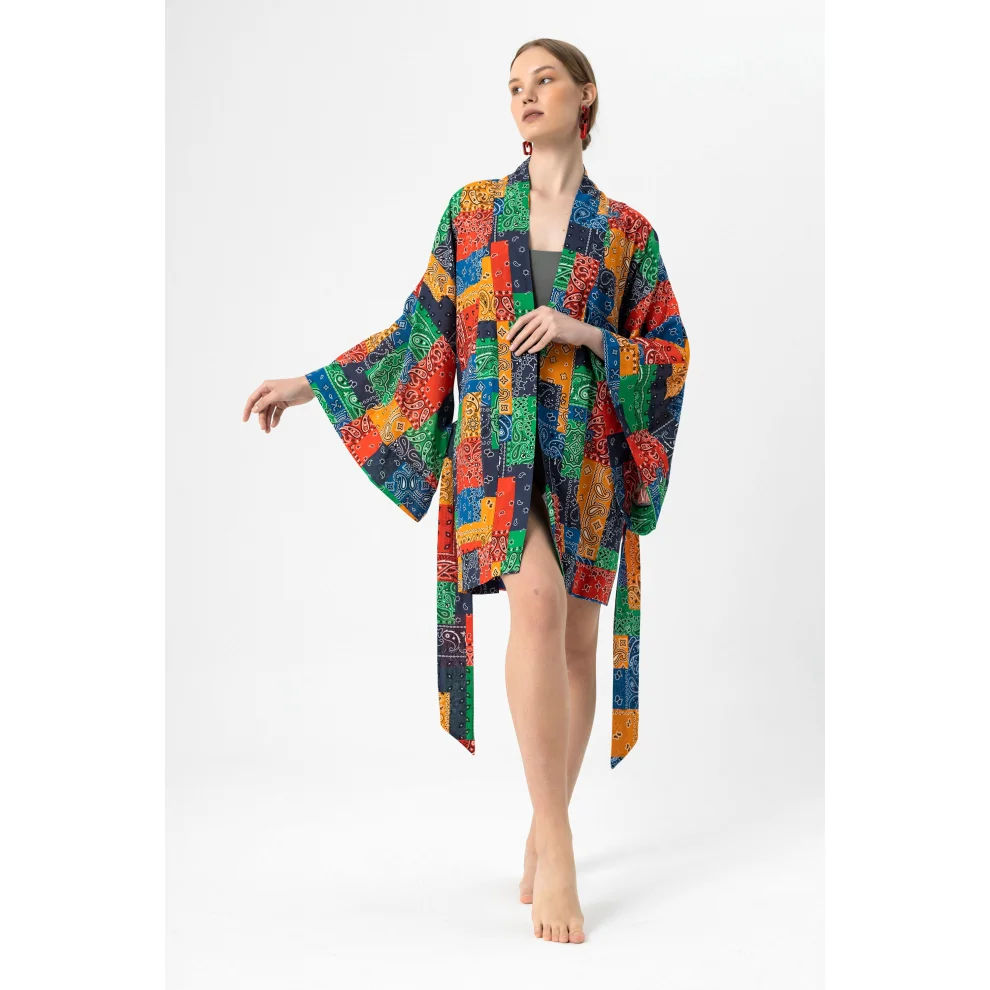 Jade and Mate	 - Indian Kısa Kimono