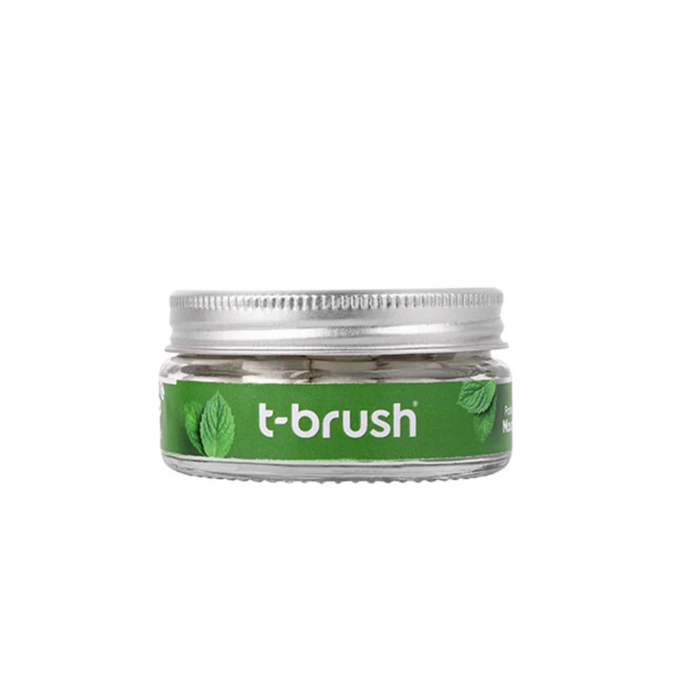 T-Brush - Koruyucu Ve Ferahlatıcı Ağız Çalkalama Tableti - Vegan - 75 Tablet