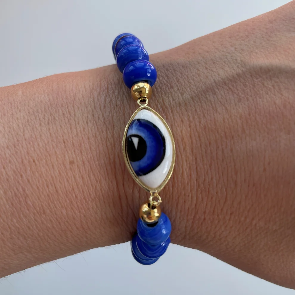  Byebruketenci - Bead With Evil Eye Talisman Wrisband