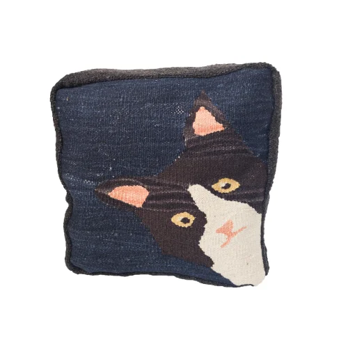 Studio Potato - Meow Handwoven Throw Pillow