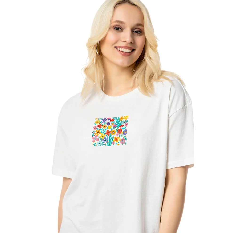 To's - Flower Field Oversize T-shirt