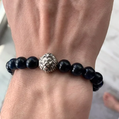 Ayn & By EbruKetenci - Natural Stone Lion Shaped Bracelet