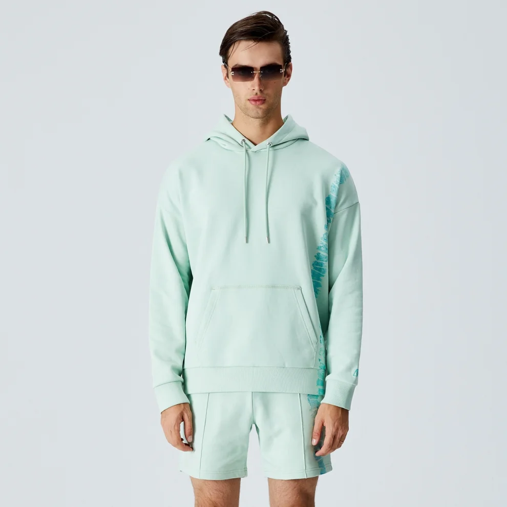 Mint green on sale hoodie mens