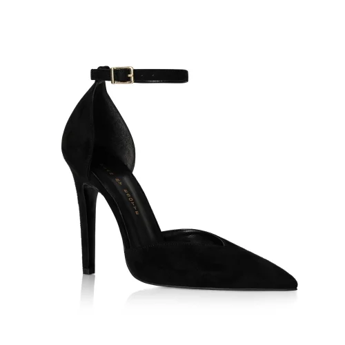 Esotte - Onyx V Kesim Topuklu Stiletto Ayakkabı
