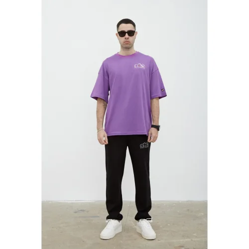 Fifty Pieces - Men's Contrast Stitched Loose Fit Jogger