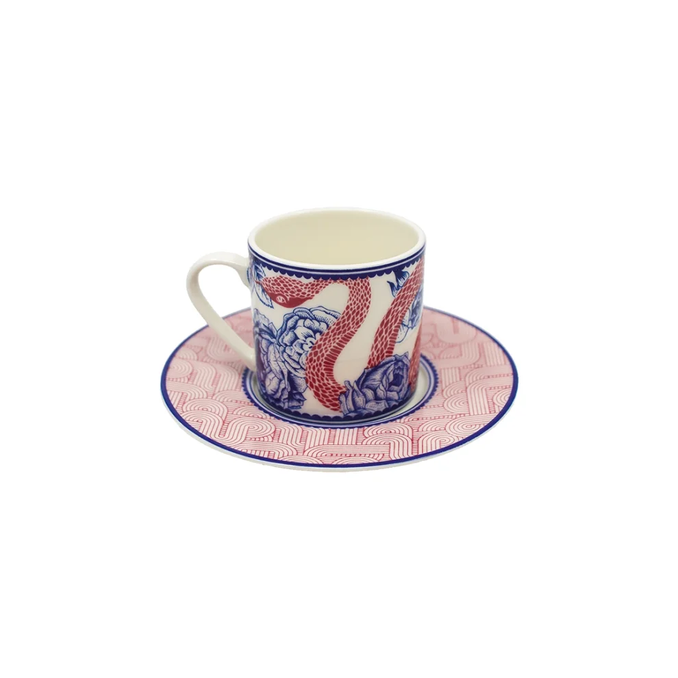 Gorgo Iruka - Coffee Cup Set Of 2 Rose Of Medusa