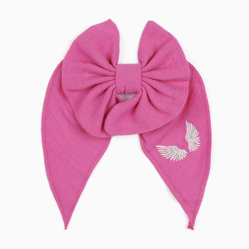 Lally Things - Embroidery Bow Hair Clip