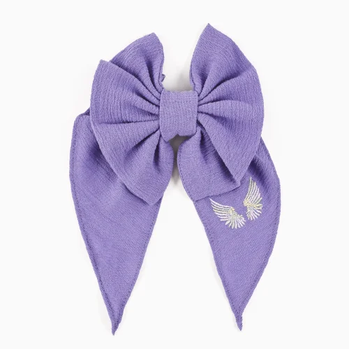 Lally Things - Embroidery Bow Hair Clip