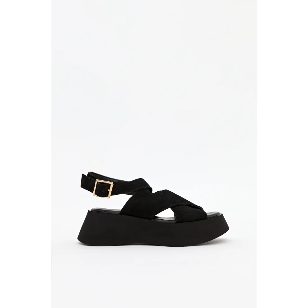 Dellel - Rebecca Wedge Heel Sandals