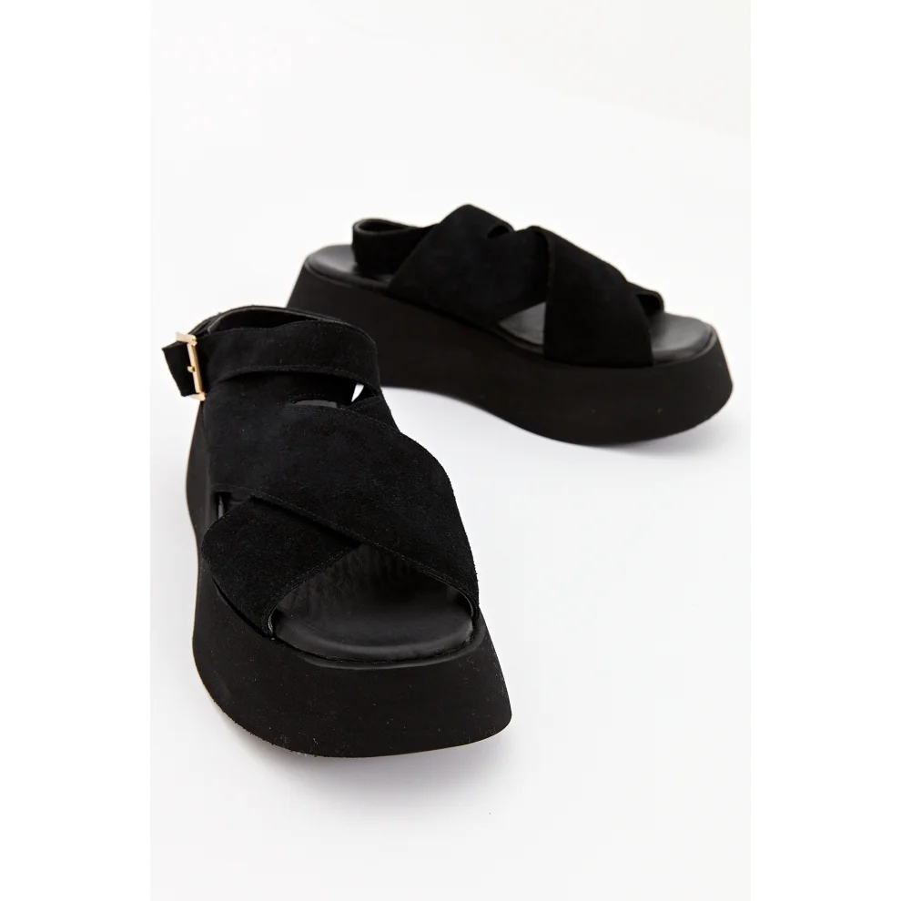 Dellel - Rebecca Wedge Heel Sandals