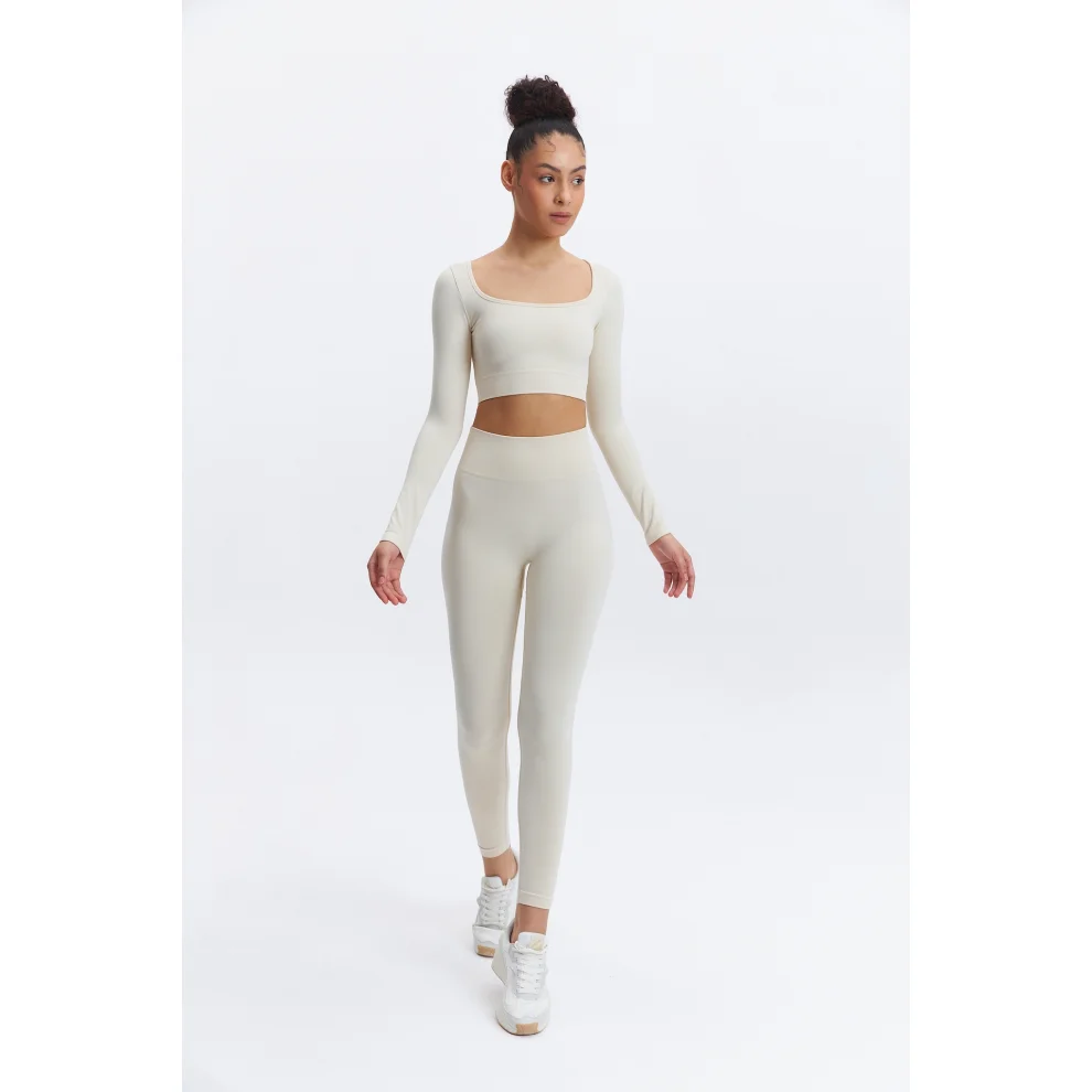 SimpleCo Clothes - Akasha Seamless Long Sleeve Yoga Bra