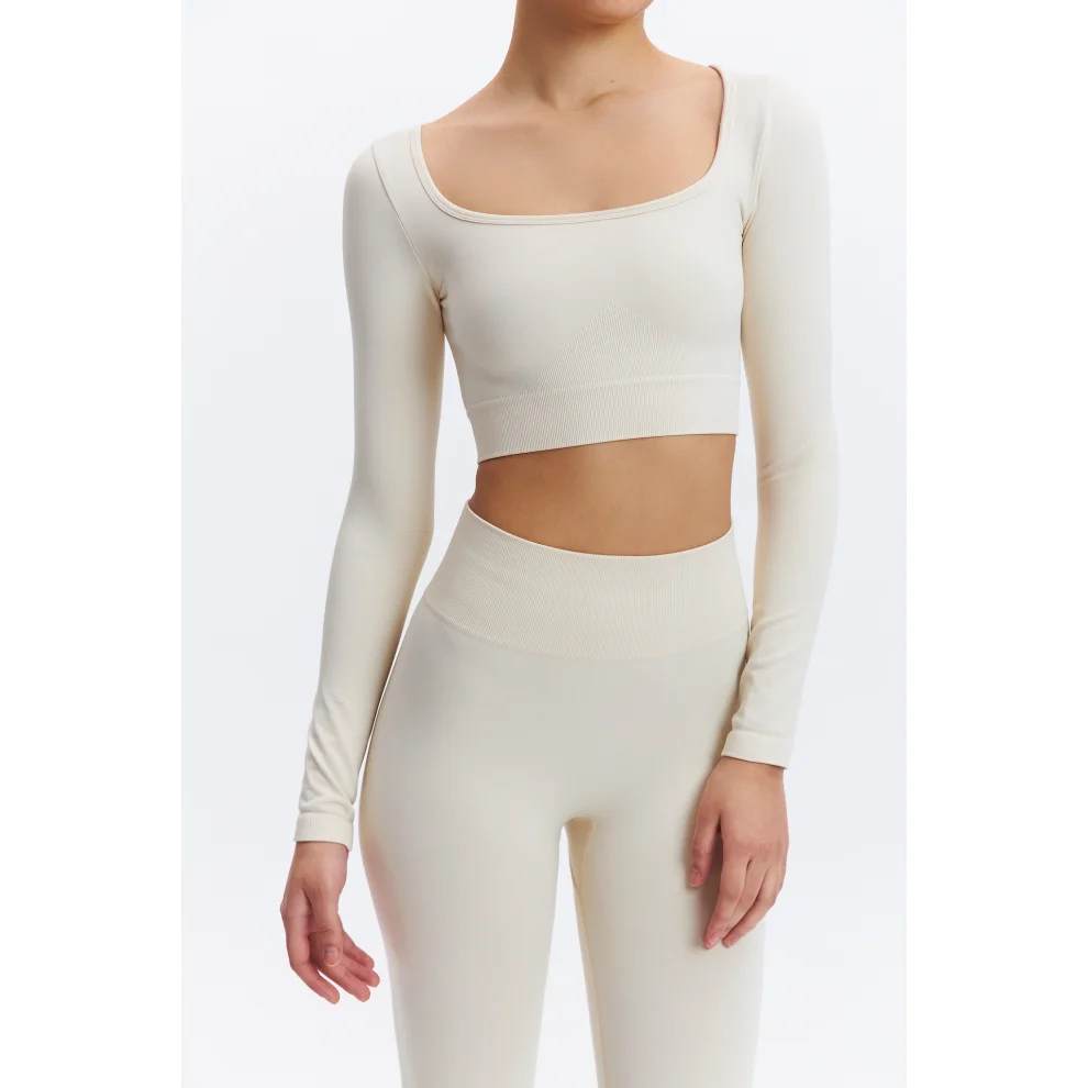 SimpleCo Clothes - Akasha Seamless Long Sleeve Yoga Bra