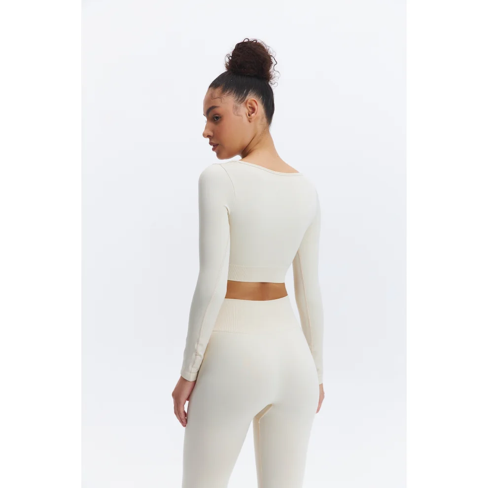 SimpleCo Clothes - Akasha Seamless Long Sleeve Yoga Bra