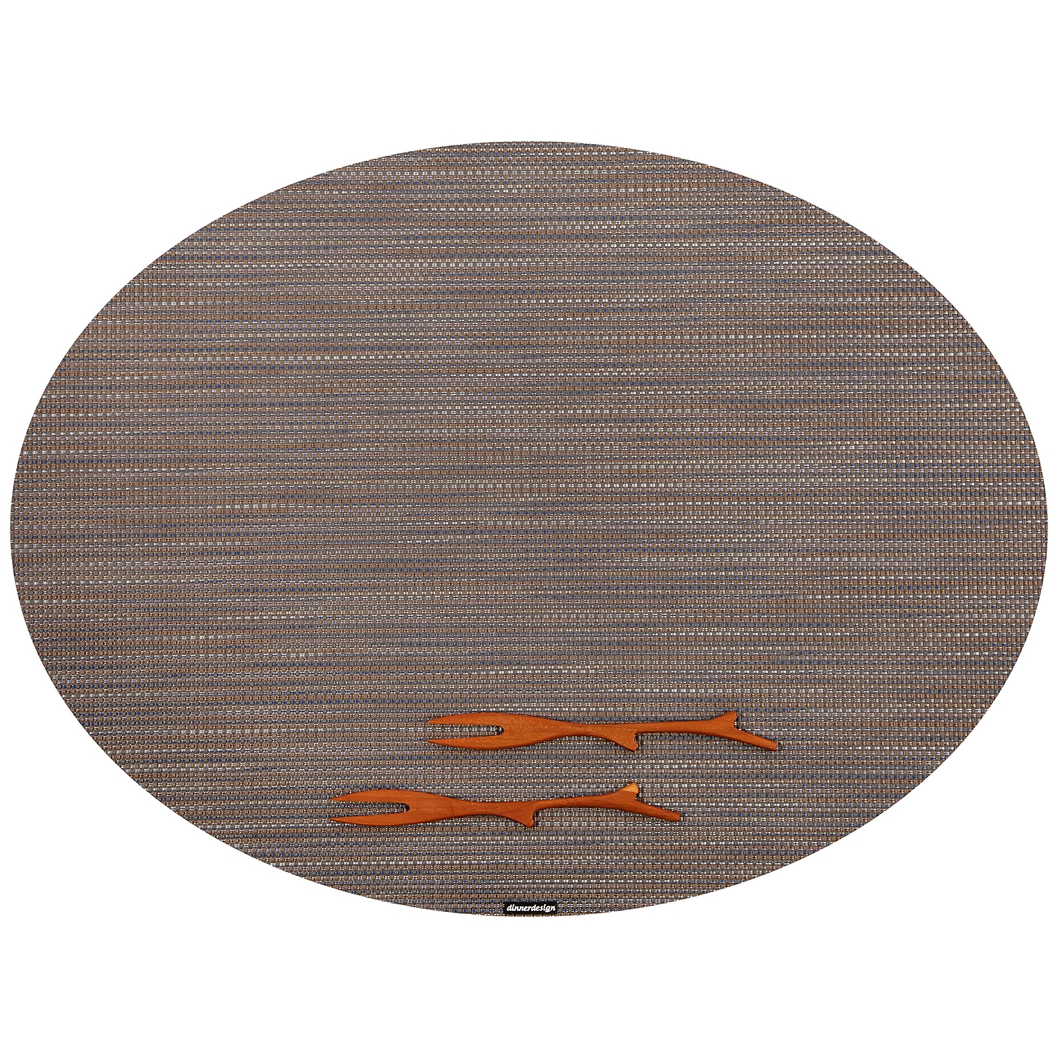 Placemat Oval Chroma Cedar