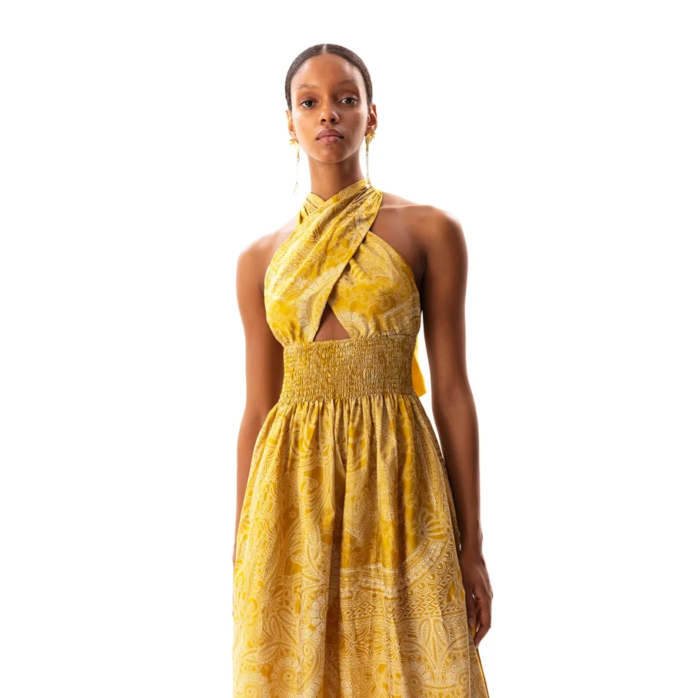 Movom	 - Johona Smocked Maxi Dress