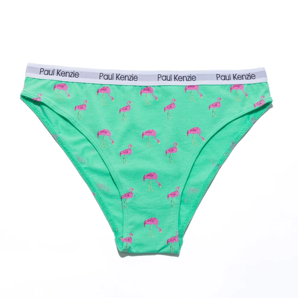 Paul Kenzie - Patterned Women's Slip Panties - Couple Collection Pink Birdy