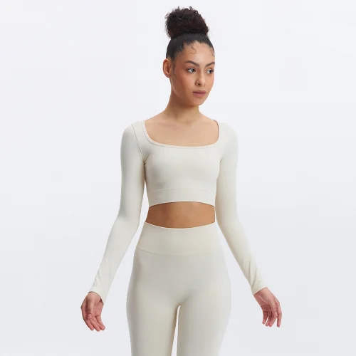 SimpleCo Clothes - Akasha Seamless Long Sleeve Yoga Bra