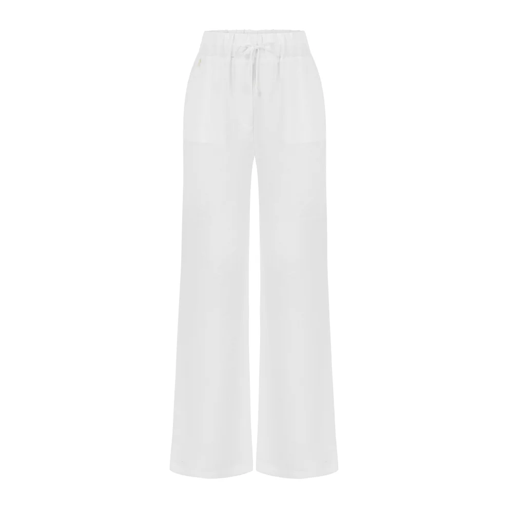 H and outlet m white trousers