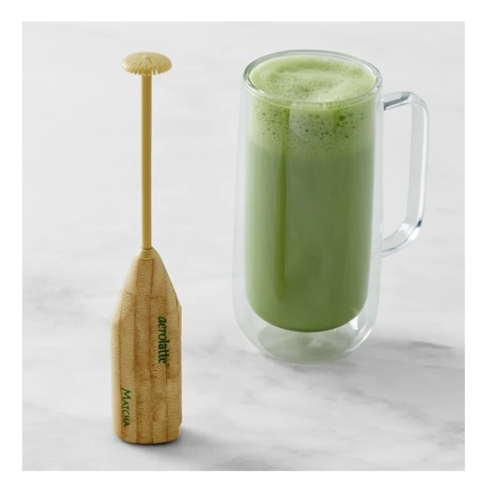 Aerolatte Milk Frother Satin for making matcha latte