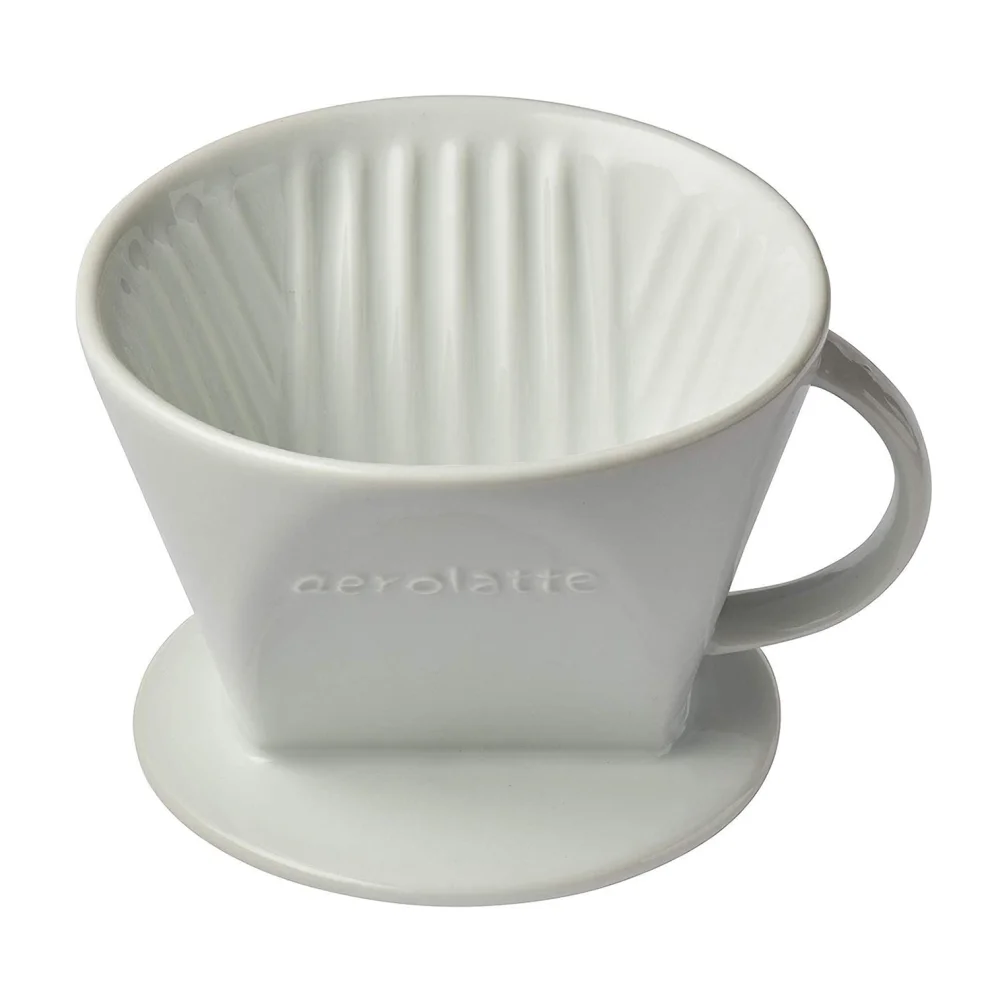 Aerolatte - Ceramic Coffee Filter, No. 2 Size, Porcelain, White