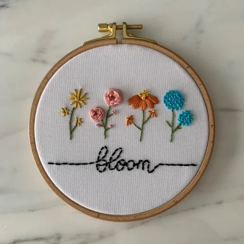 DEAR HOME - Bloom Embroidery Hoop Art