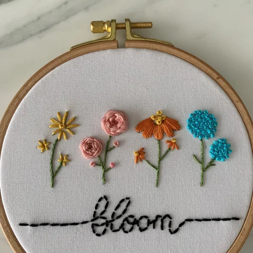 DEAR HOME - Bloom Embroidery Hoop Art