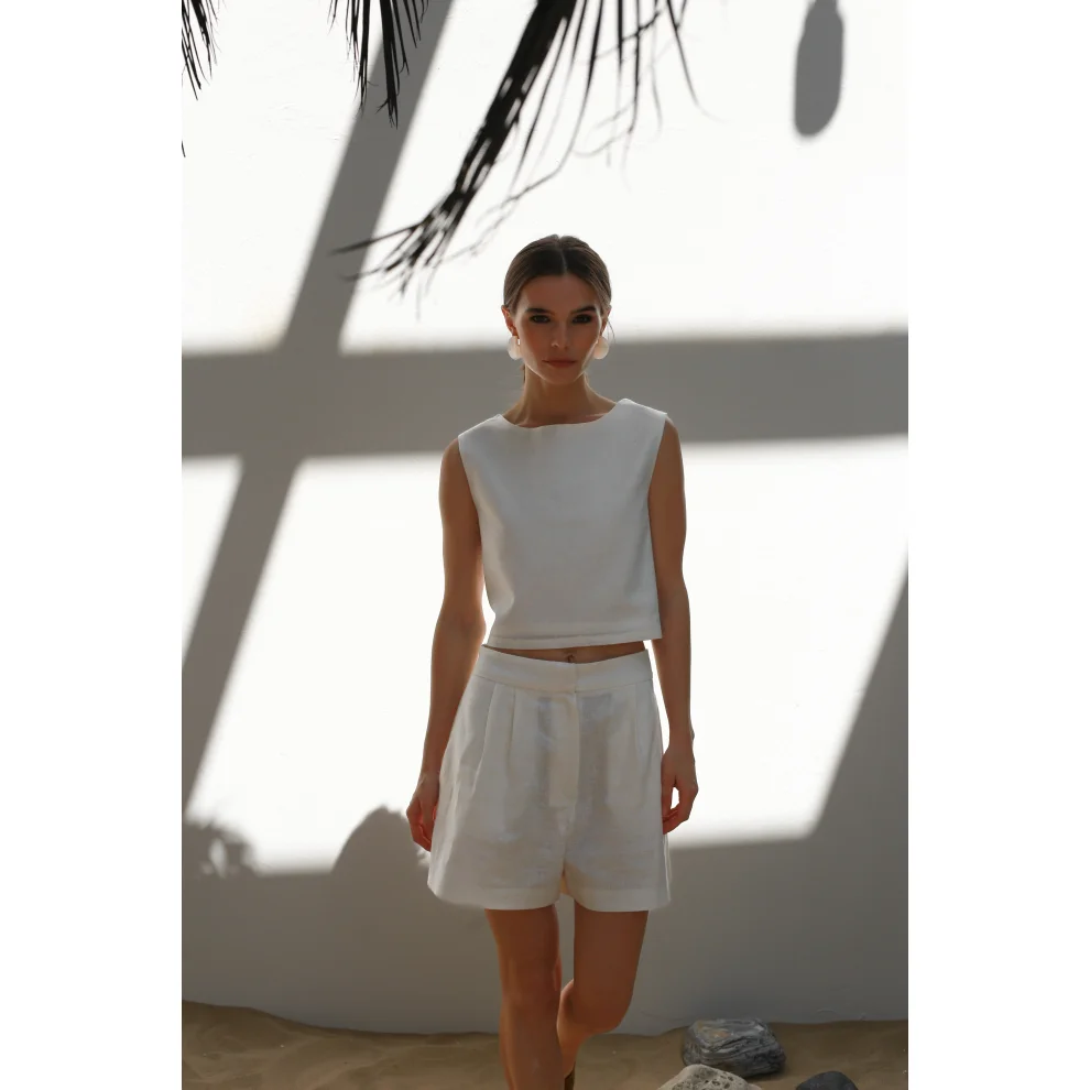 House of Mare - Santorini Linen Shorts