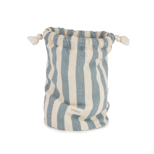 Nobodinoz - Portofino Waterproof Beach Pouch, Blue Stripes