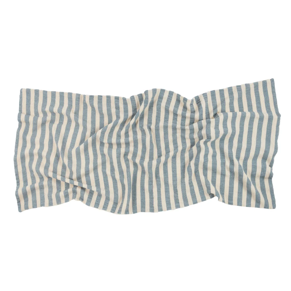 Nobodinoz - Portofino Beach Owel Bag, Blue Stripes