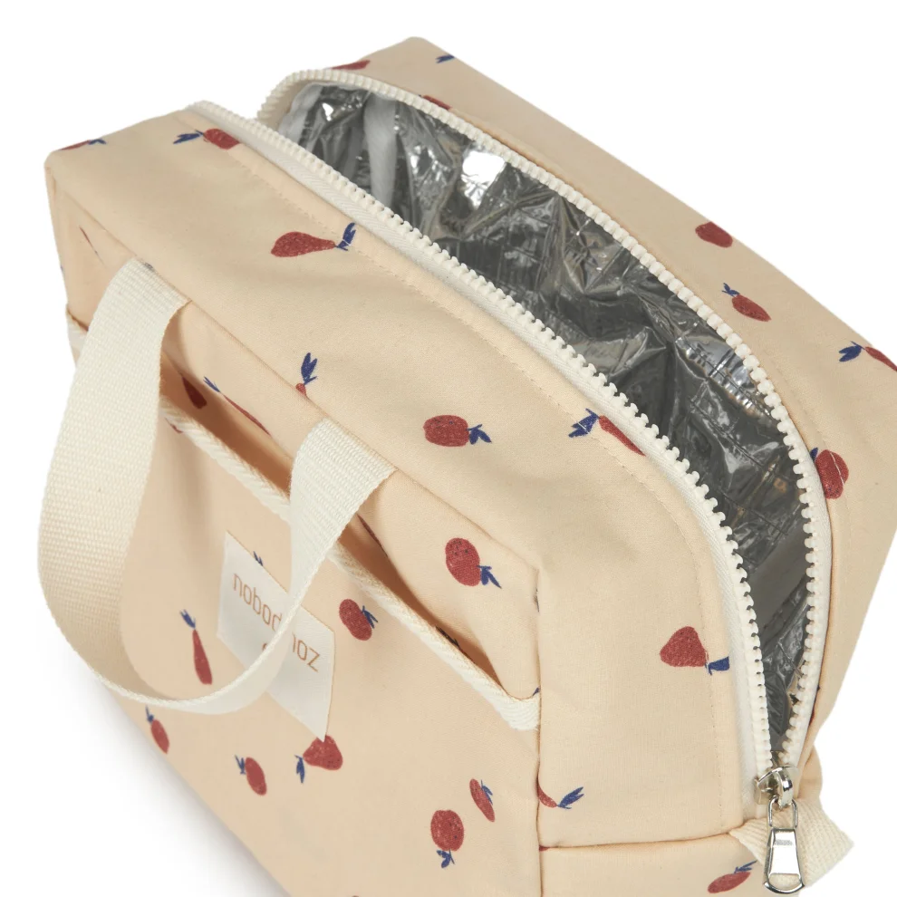 Nobodinoz Fruits Sunshine Insulated Lunch Bag Small hipicon