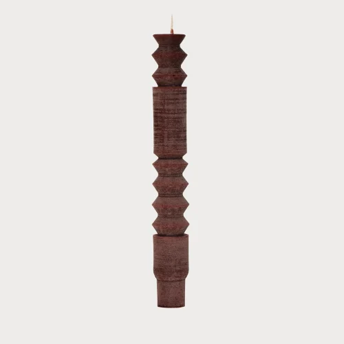 Beige - Totem Candlestick Candle