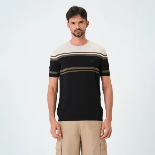 Tbasic - Lined Knit T-shirt