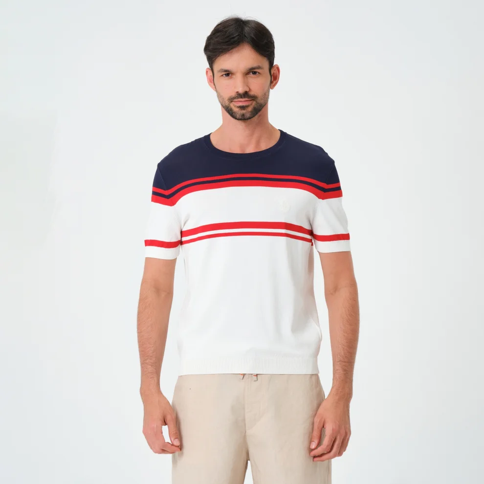 Tbasic - Lined Knit T-shirt
