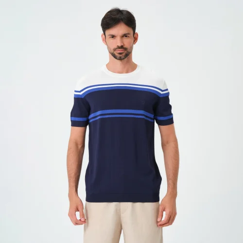 Tbasic - Lined Knit T-shirt