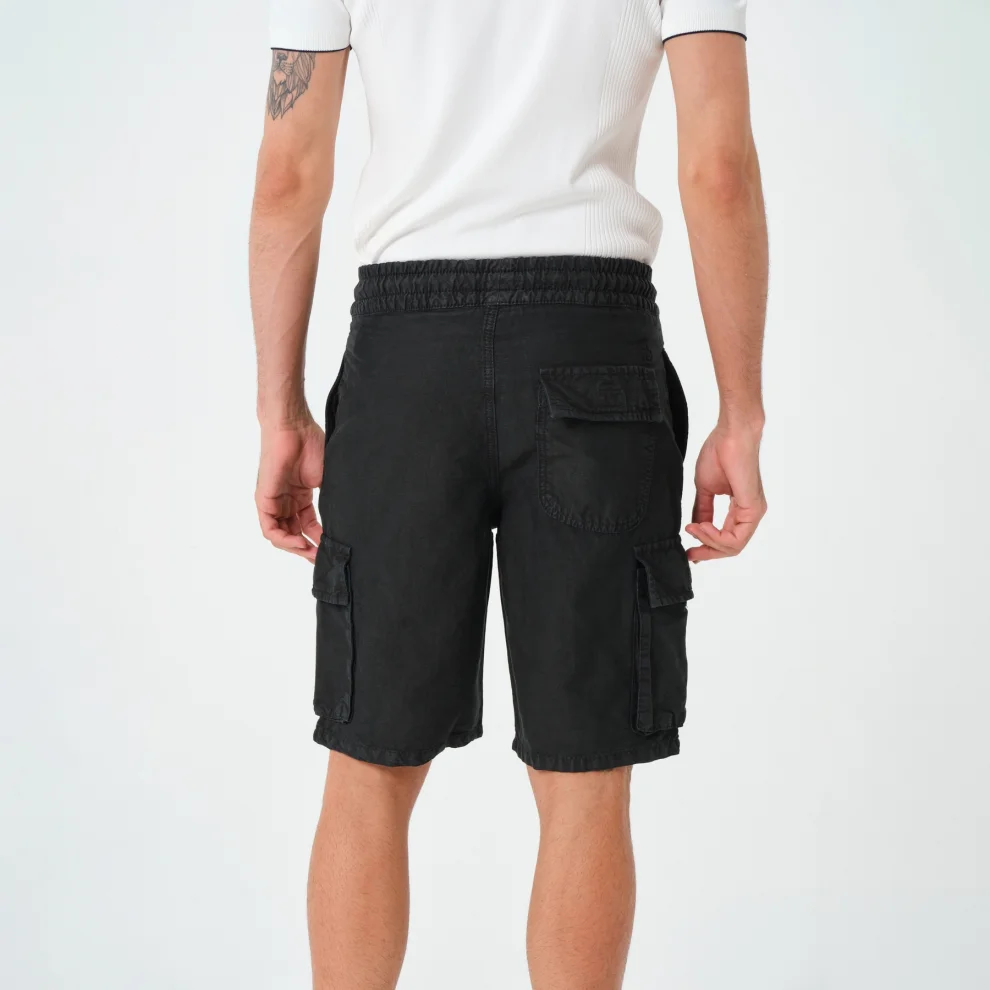 Tbasic - Cargo Pocket Linen Shorts