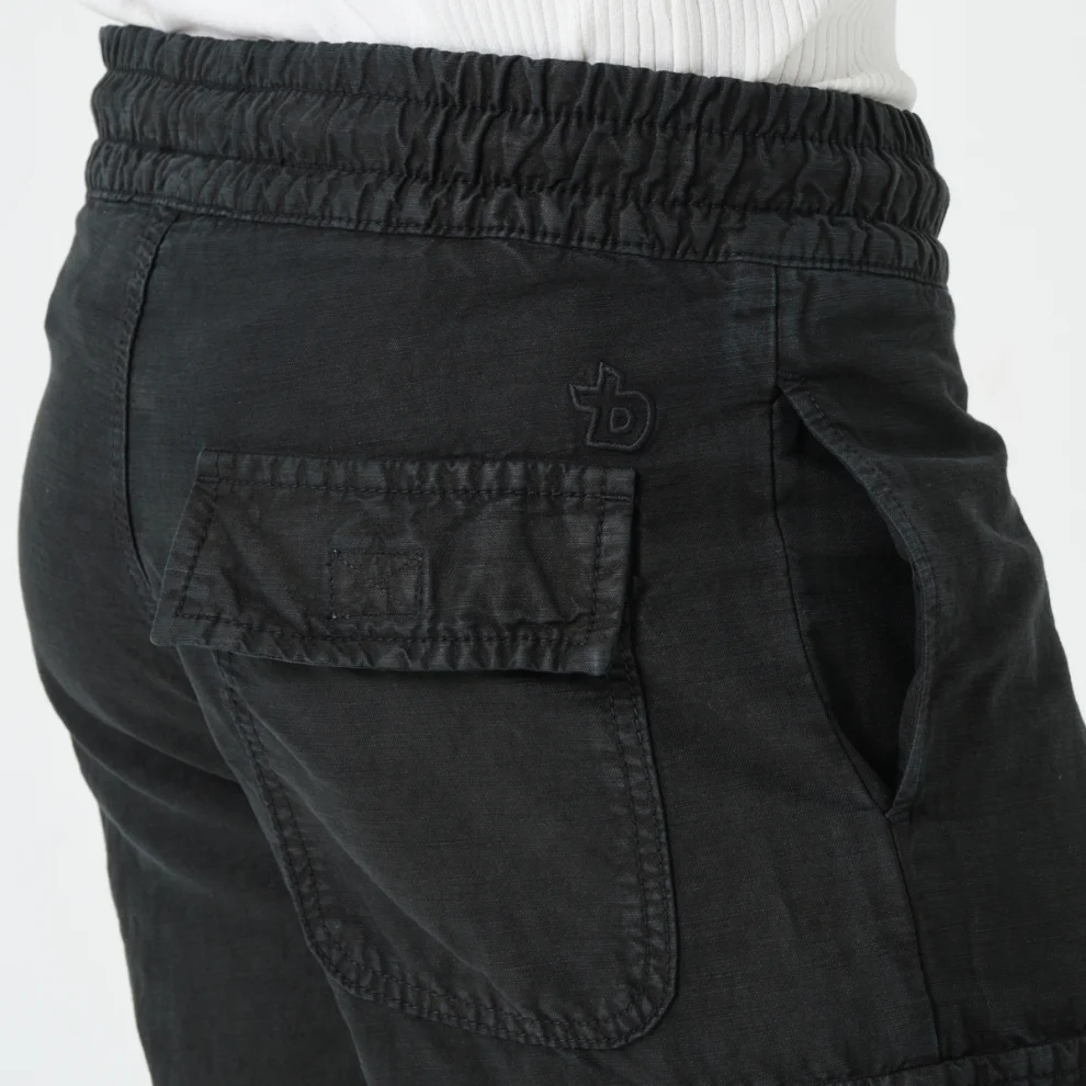 Tbasic - Cargo Pocket Linen Shorts