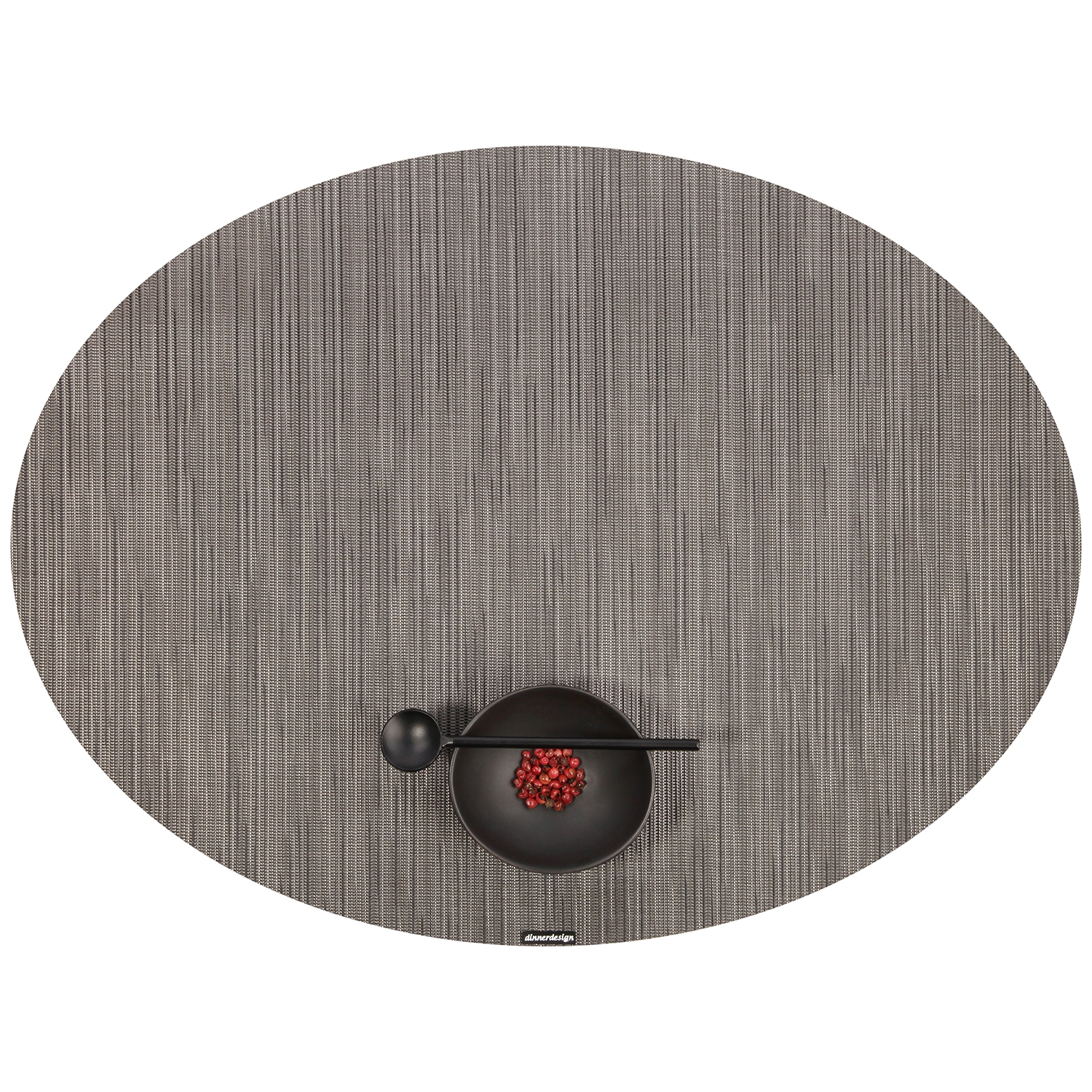 Placemat Oval Infinity Soot