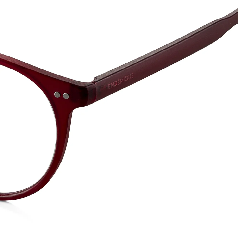 Endemique Studio - No 10 Anti-blue Matt Burgundy Screen Glasses