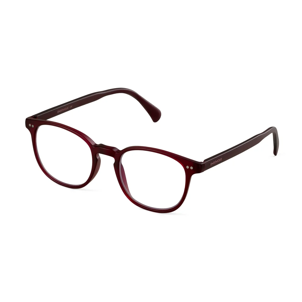 Endemique Studio - No 20 Anti-blue Matt Burgundy Screen Glasses