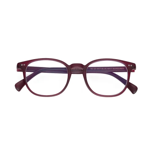 Endemique Studio - No 20 Anti-blue Matt Burgundy Screen Glasses