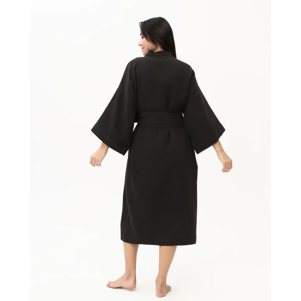 Pinuts - Cotton Long Oversize Unisex Kimono Short Set