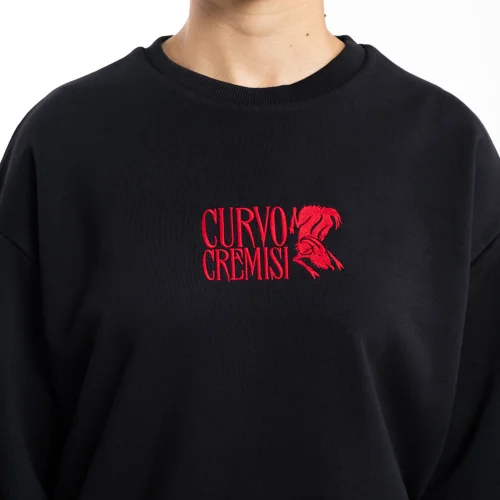 Curvo Cremisi - Oversize Sweatshirt