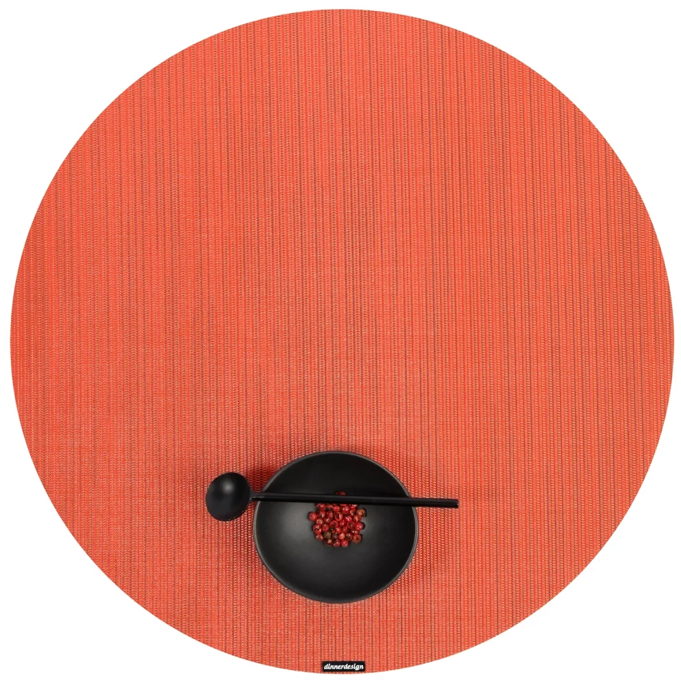 dinnerdesign - Placemat Round Infinity Crimson