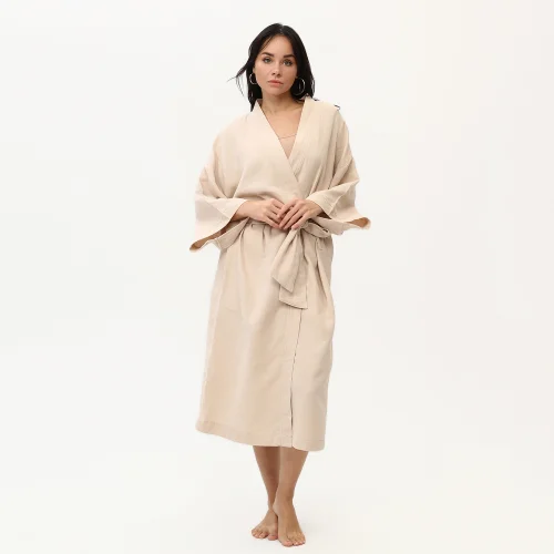 Pinuts - Cotton Long Oversize Unisex Kimono Short Set