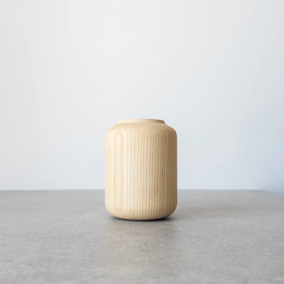 Foia - Twin Wooden Vase Set Of 2