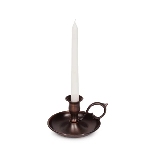 Gaia's Store - Oxidized Copper Hand Candlestick