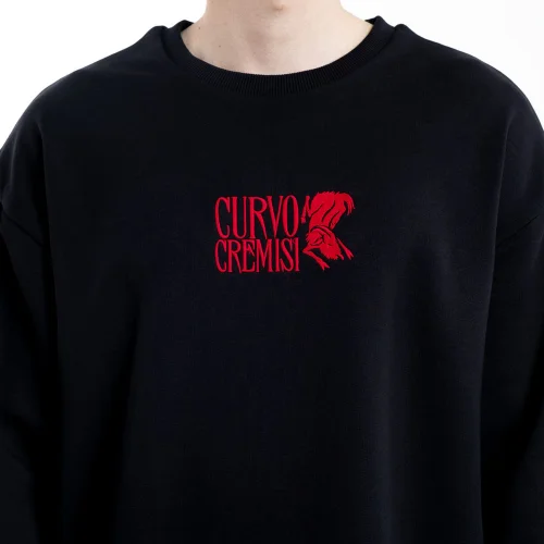 Curvo Cremisi - Oversize Sweatshirt - Il
