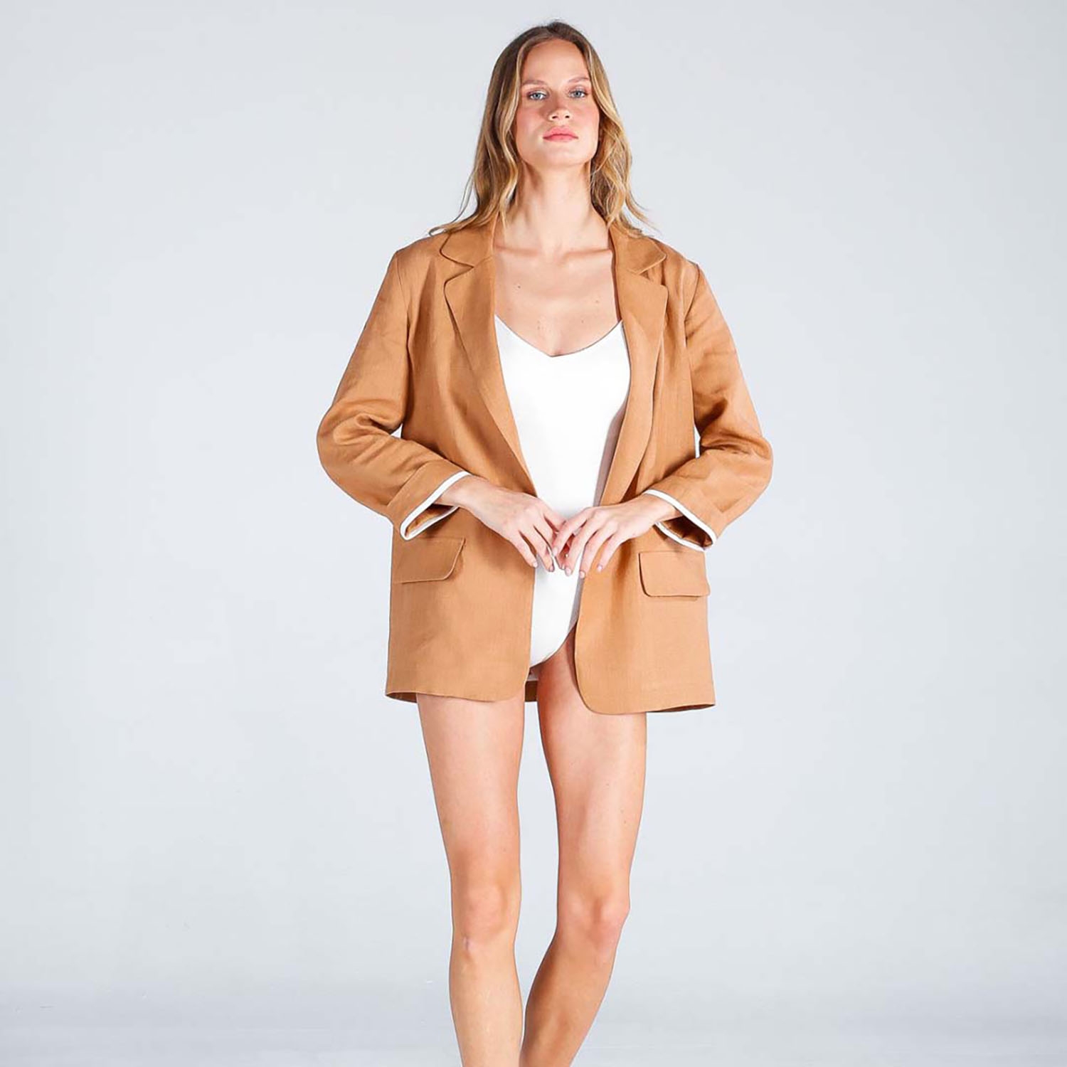 Robe best sale blazer camel