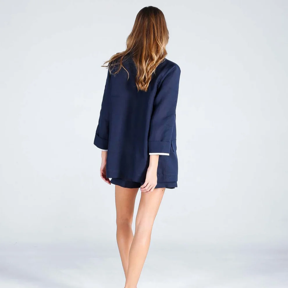 The Beach - Blazer Keten Ceket